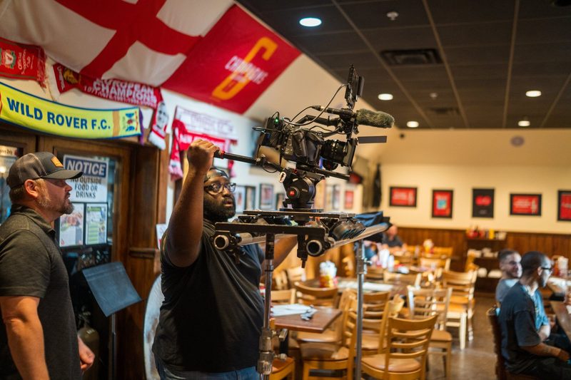 Operating camera at the pub